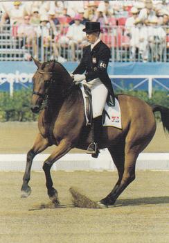 1995 Collect-A-Card Equestrian #48 Ellen Bontje / Olympic Larius Front